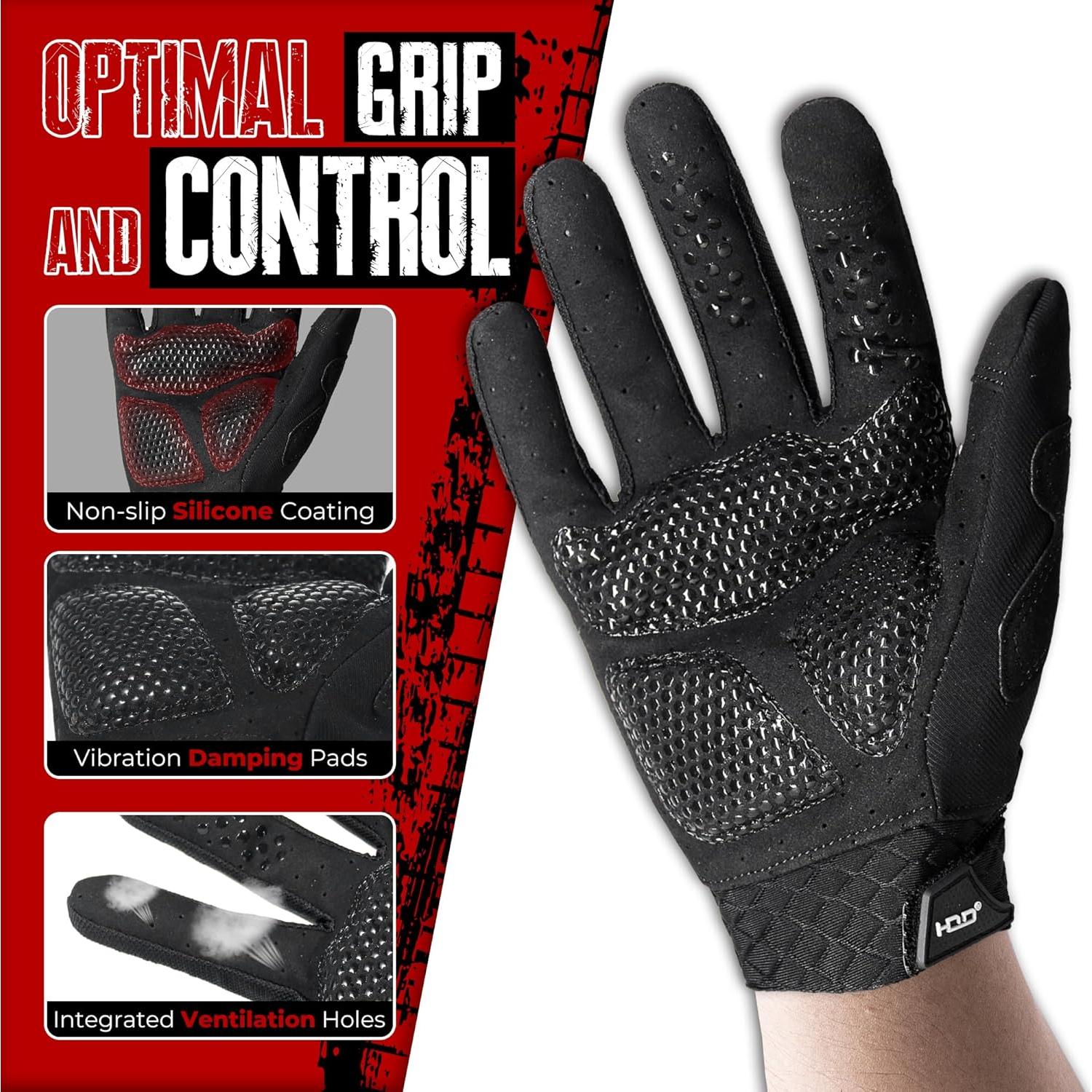 Guantes de Moto HANDLANDY Unisex Táctiles y Transpirables