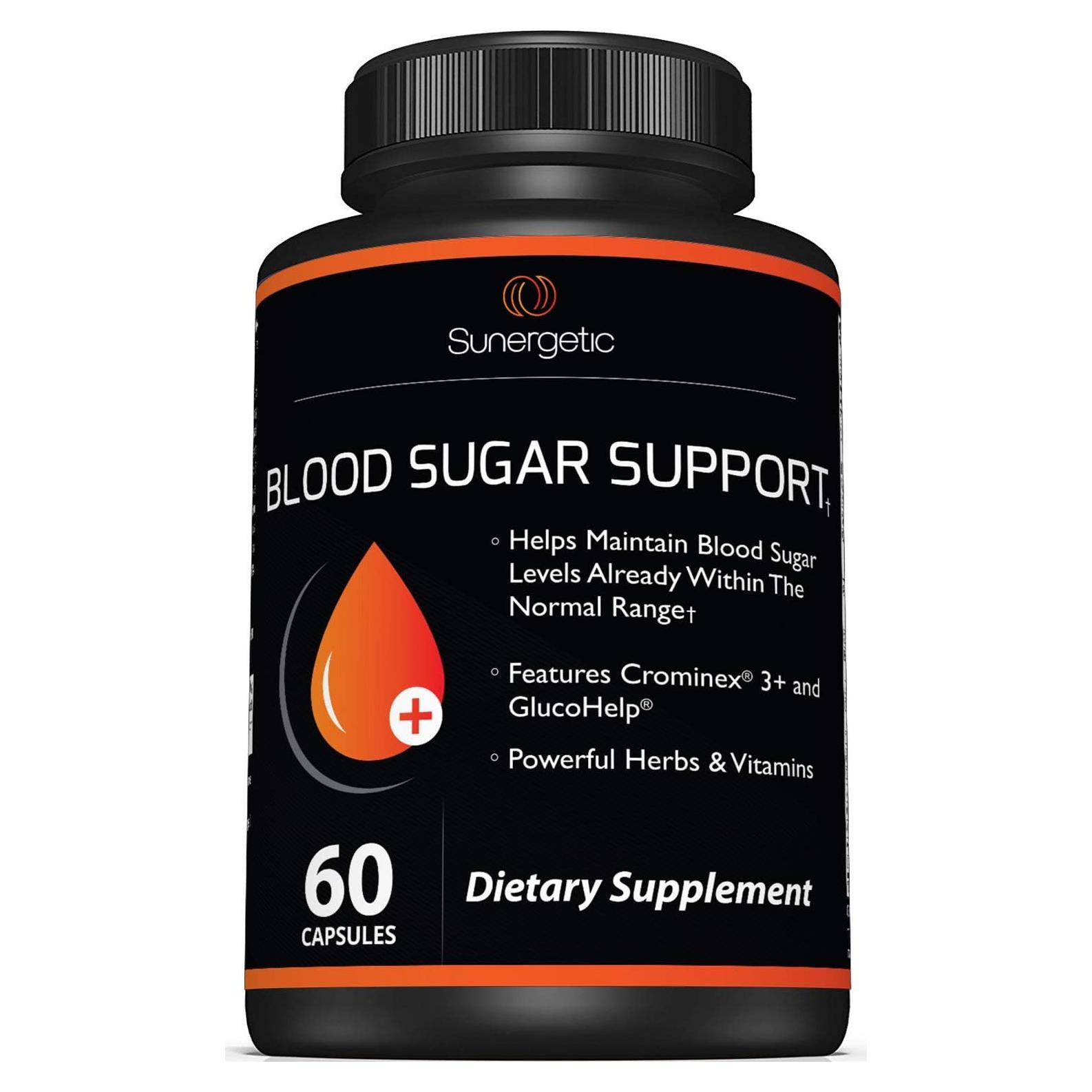 Suplemento de Soporte de Azúcar en Sangre Sunergetic - 60 Cápsulas