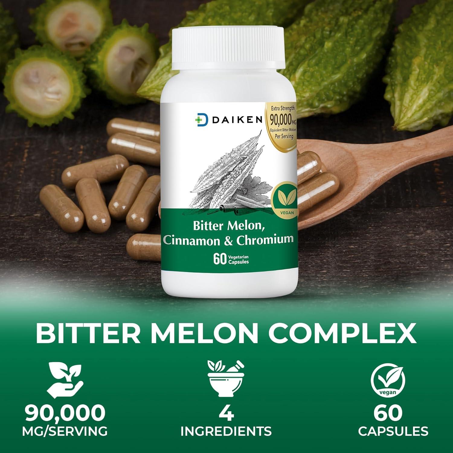 Suplemento Melón Amargo Daiken 60 Cápsulas 100% Vegetariano