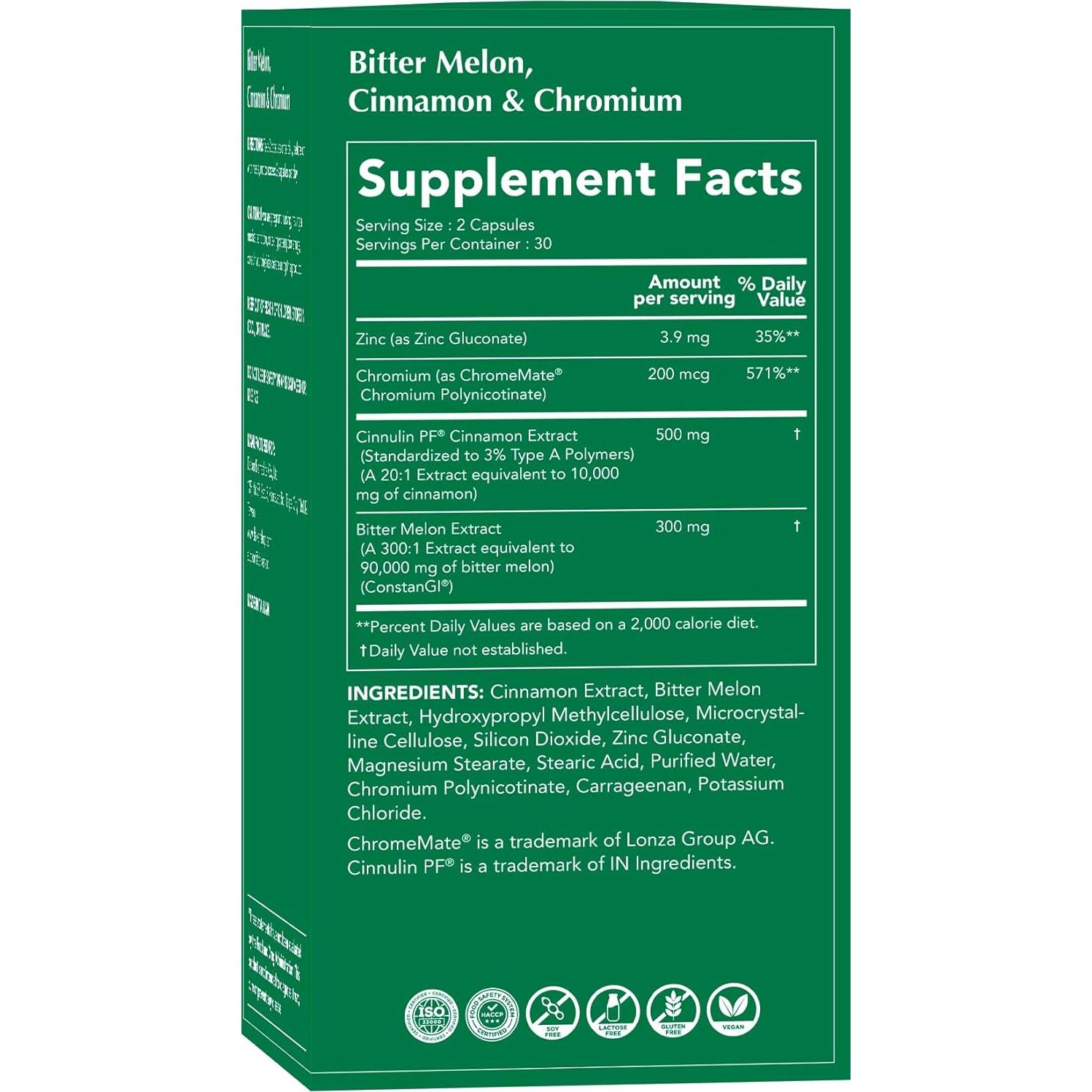 Suplemento Melón Amargo Daiken 60 Cápsulas 100% Vegetariano