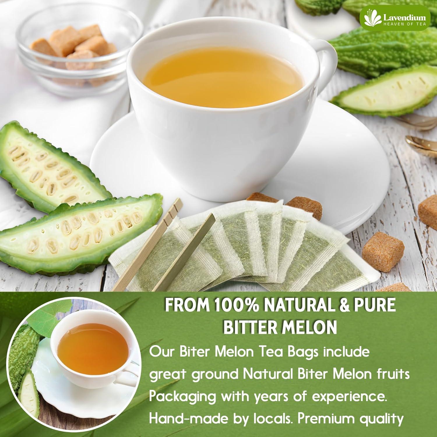 Té de Melón Amargo Lavendium - 60 Bolsitas 100% Natural