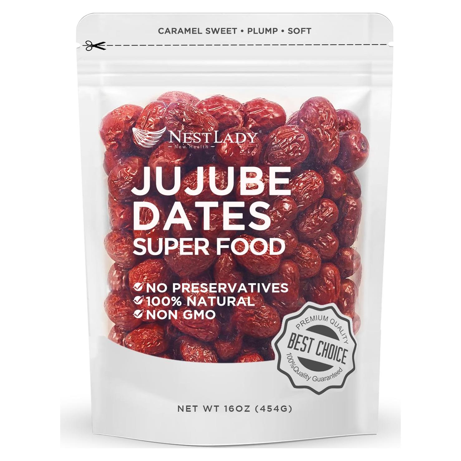 Dátil Rojo Jujube NESTLADY 454g 100% Natural Snack Saludable