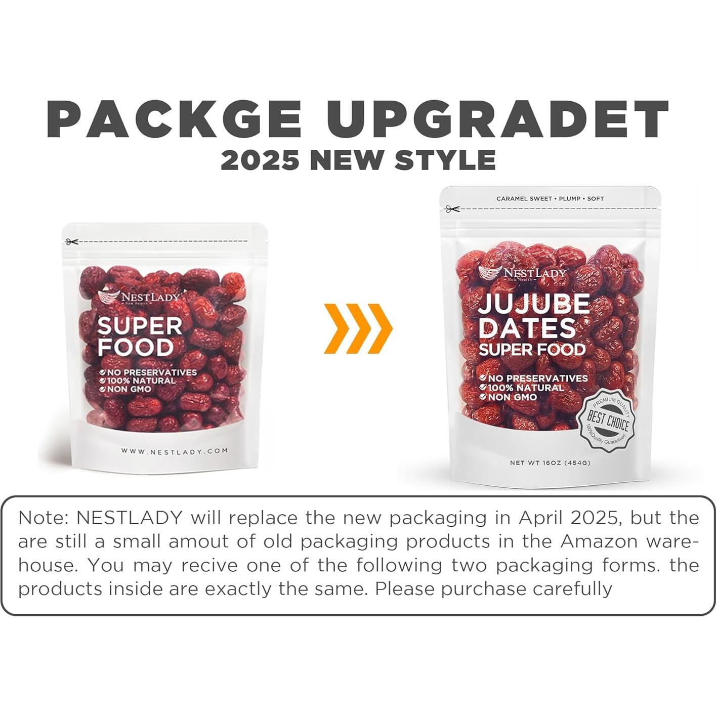 Dátil Rojo Jujube NESTLADY 454g 100% Natural Snack Saludable