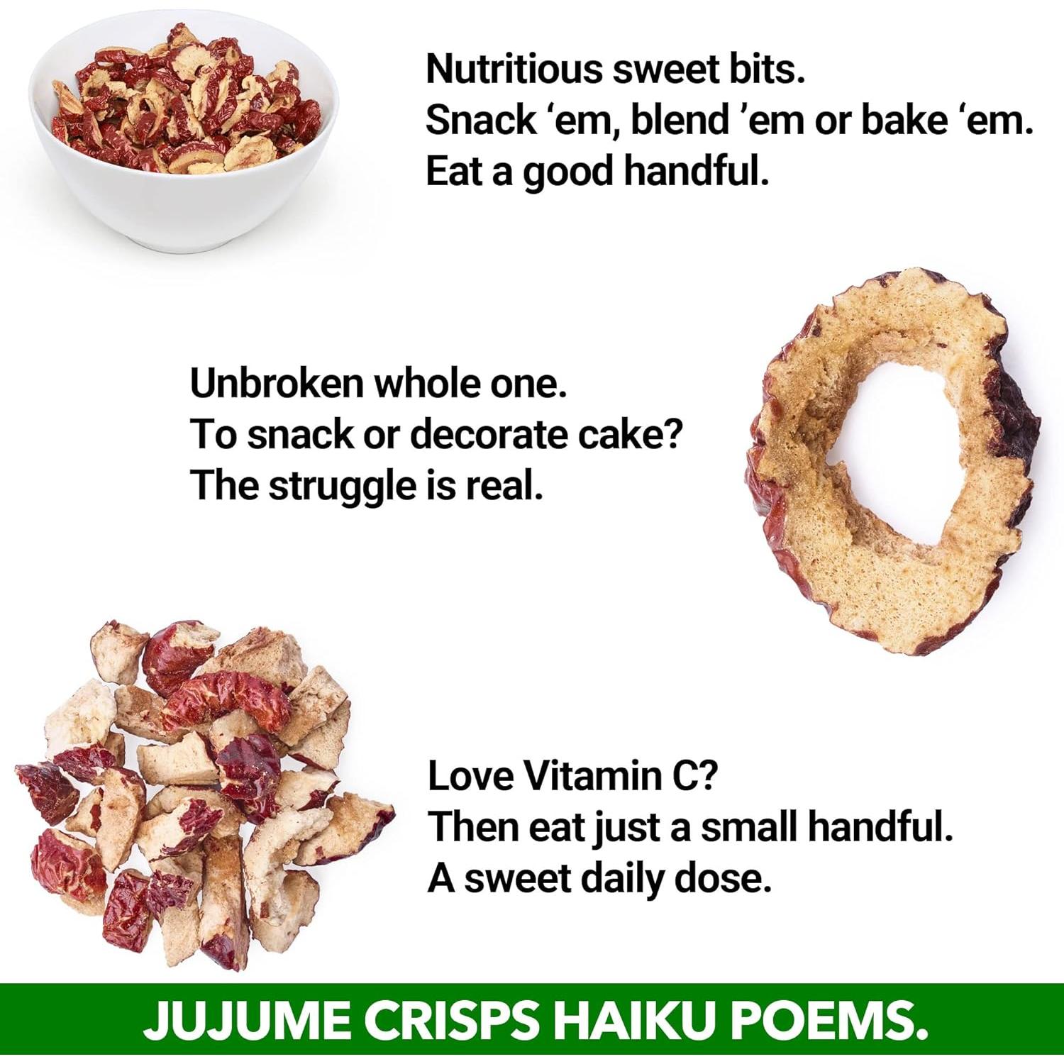 Crisps de Jujube Orgánico JUJUME 170 g - Snack Saludable