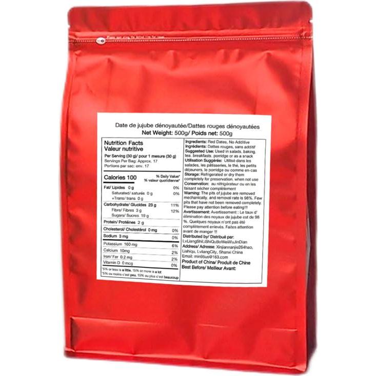 Fechas Jujube Sin Hueso Mkostlich 500g Dulce y Natural