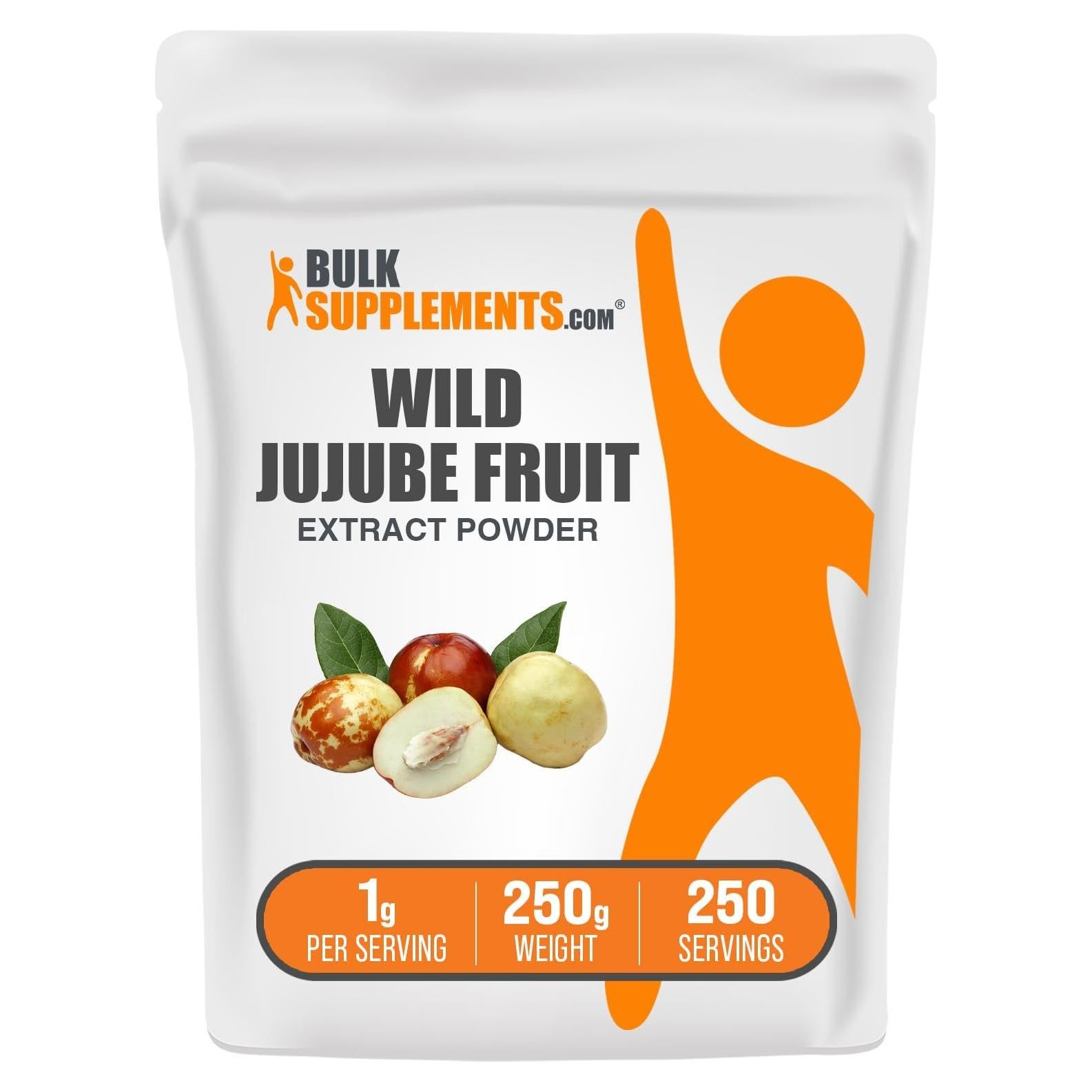 Polvo de Extracto de Jujube Silvestre BulkSupplements 250g Suplemento Herbal