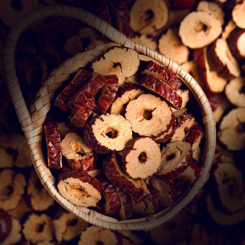 Rodajas de Fruta Jujube Secas 300g - Snack Saludable Kunming