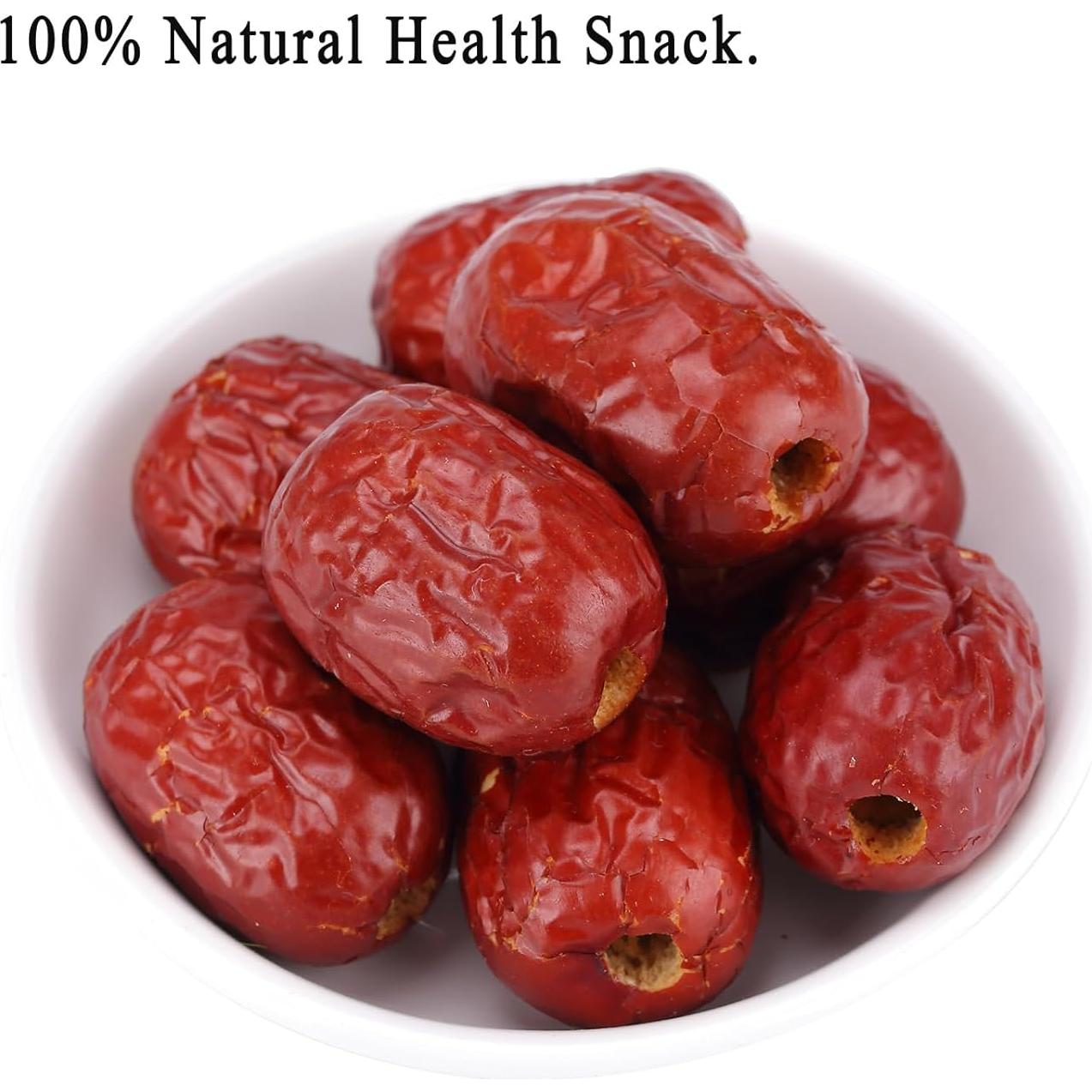 Dátiles Jujube Sin Hueso WZQLAOYS 0.45 kg Fruta Seca Natural