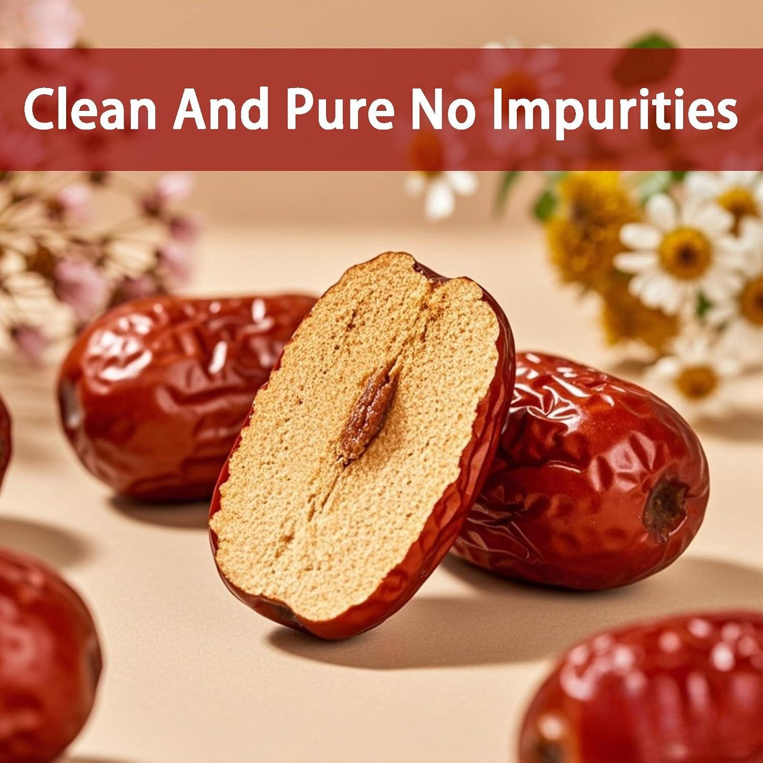 Dátiles Rojos Secos Premium YuuLunChun 500g - Sin Azúcares Añadidos