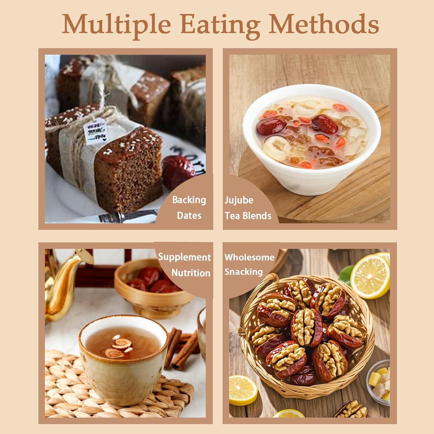 Dátiles Rojos Secos Premium YuuLunChun 500g - Sin Azúcares Añadidos