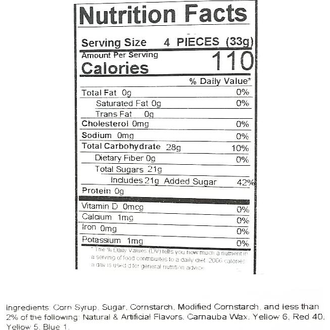 Dulce JuJu de Frutas Variadas DulcesGourmet 0.91 kg a Granel