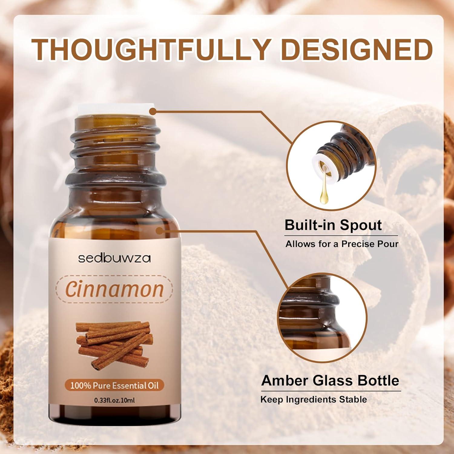 Aceite Esencial de Canela Sedbuwza 10ml Puro para Difusor