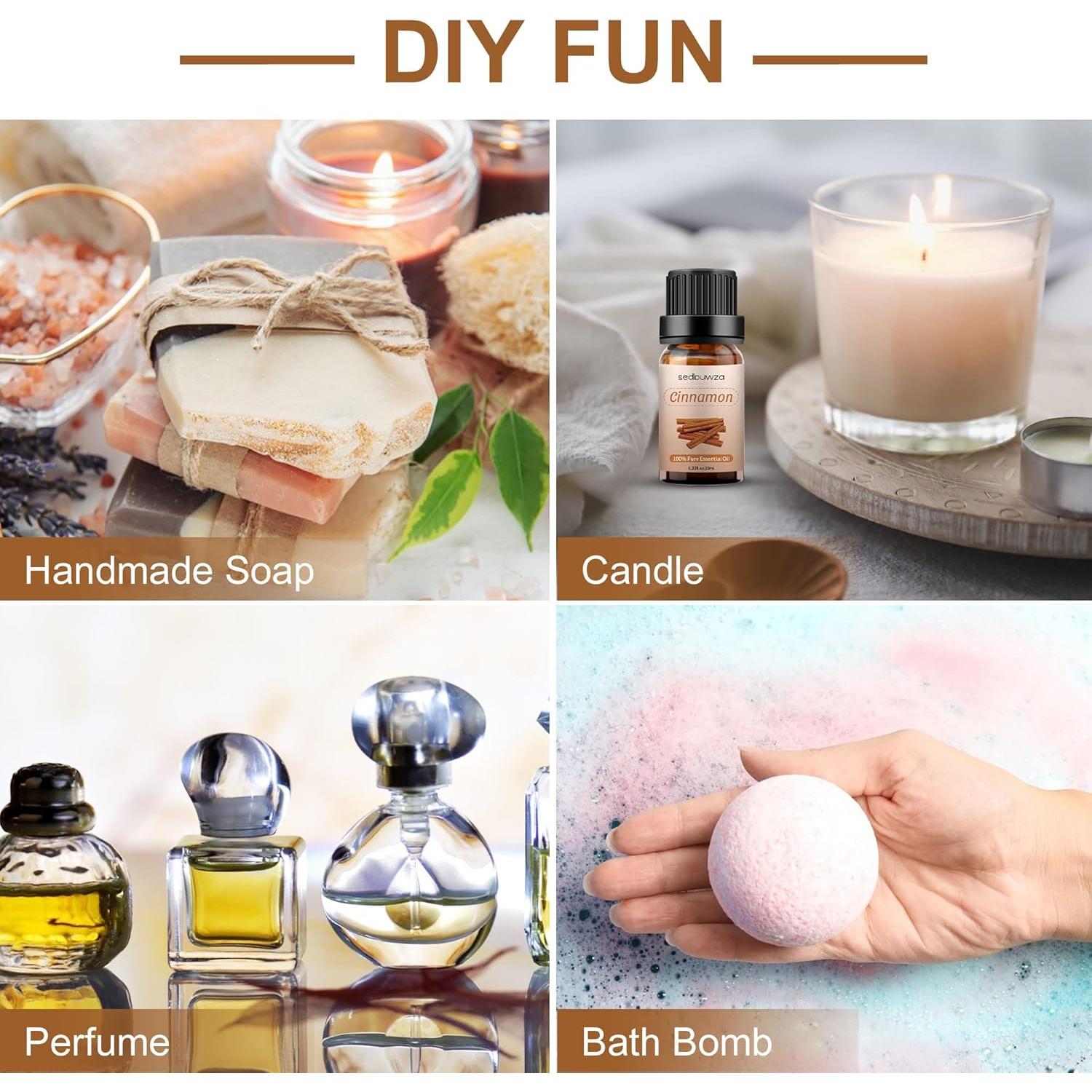 Aceite Esencial de Canela Sedbuwza 10ml Puro para Difusor