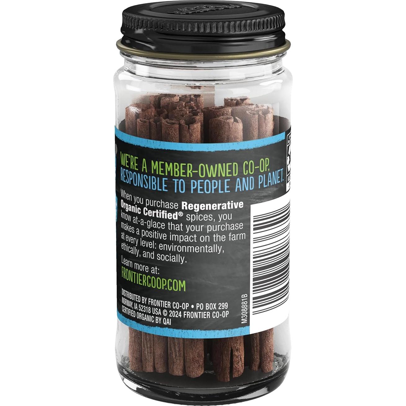 Palitos de Canela de Ceilán Frontier Co-op 17g Orgánico