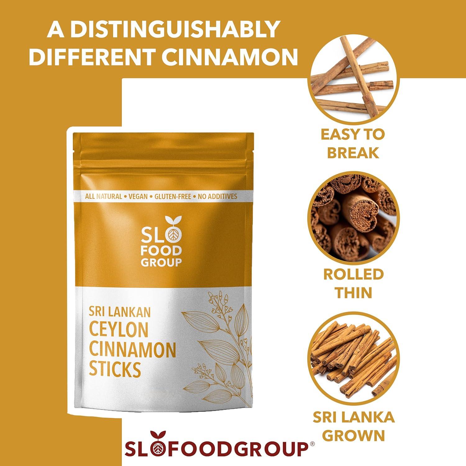 Palitos de Canela de Ceilán Slofoodgroup 1 lb - Cinnamomum Verum