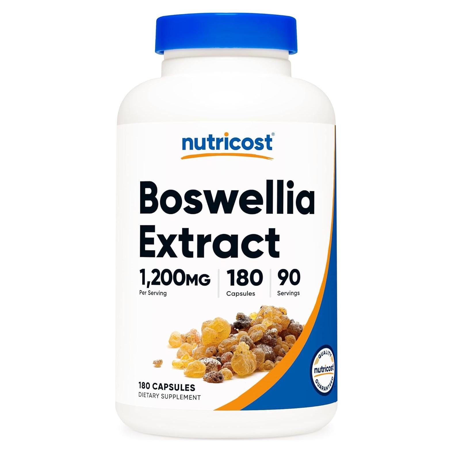 Cápsulas de Extracto de Boswellia Nutricost 1200mg 180 Caps Vegano