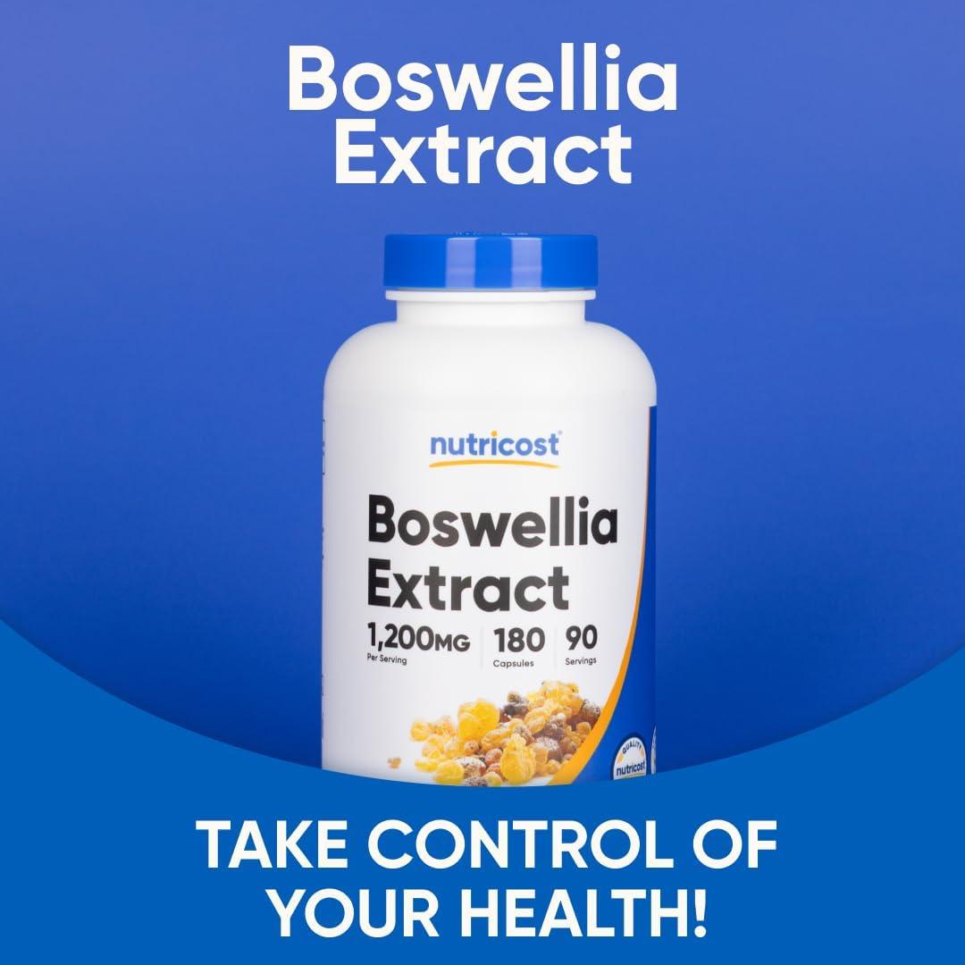 Cápsulas de Extracto de Boswellia Nutricost 1200mg 180 Caps Vegano