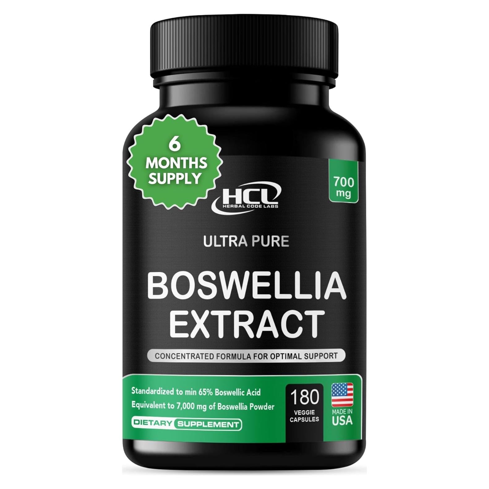 Cápsulas de Boswellia Serrata 700mg Hcl - 180 Veganas
