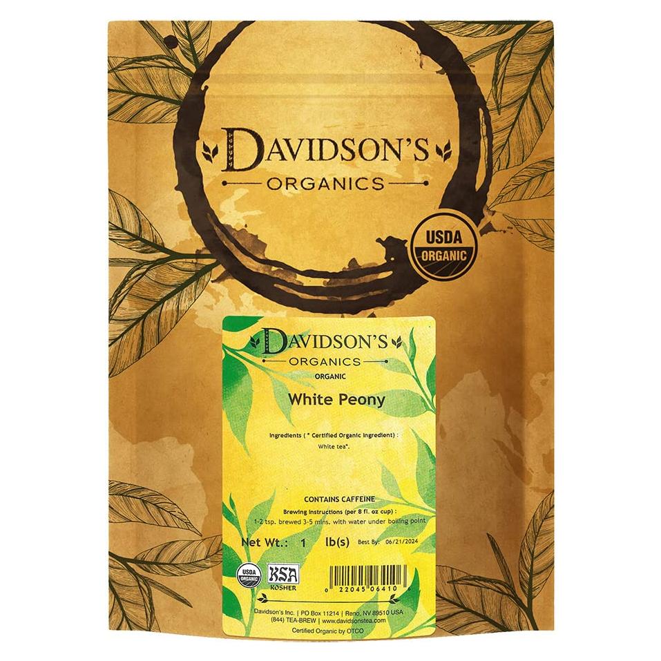 Té Blanco a Granel Davidson 453g Peonía Blanca Orgánico
