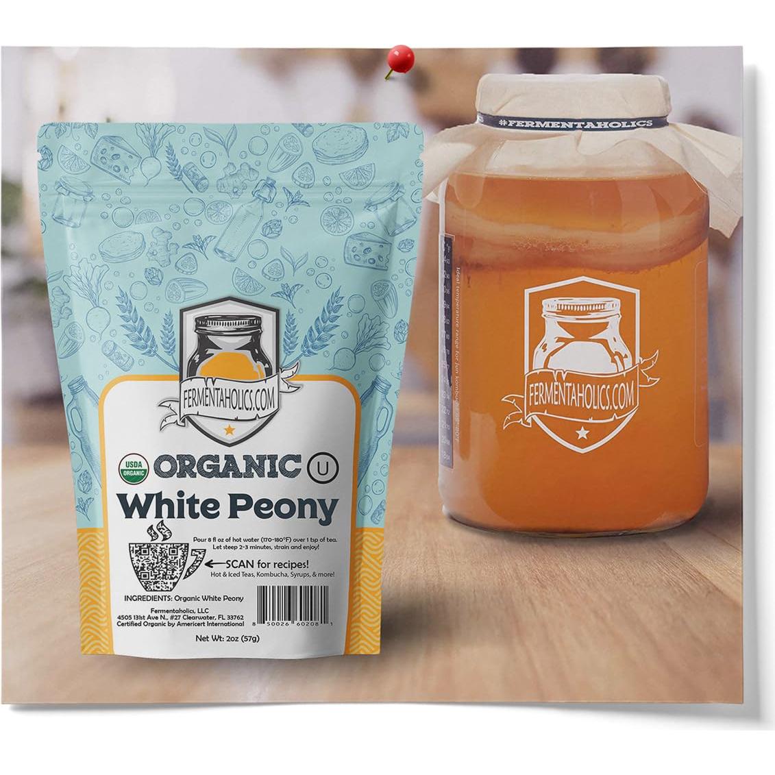 Té de Peonía Blanca Suelta Orgánico 56.7g - Fermentaholics