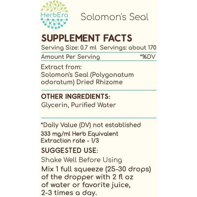 Extracto de Hierbas Sin Alcohol HerbEra Sello de Salomón 118.3 ml