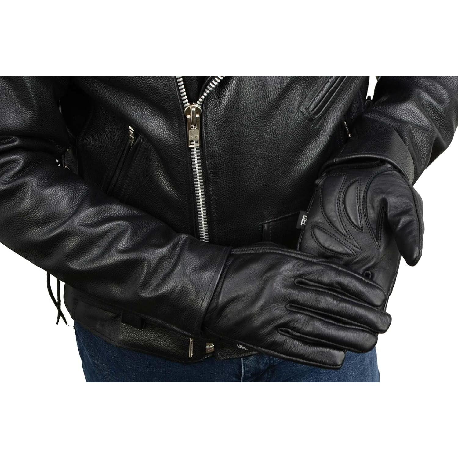 Guantes de Moto Milwaukee Leather MG7510 con Palma de Gel