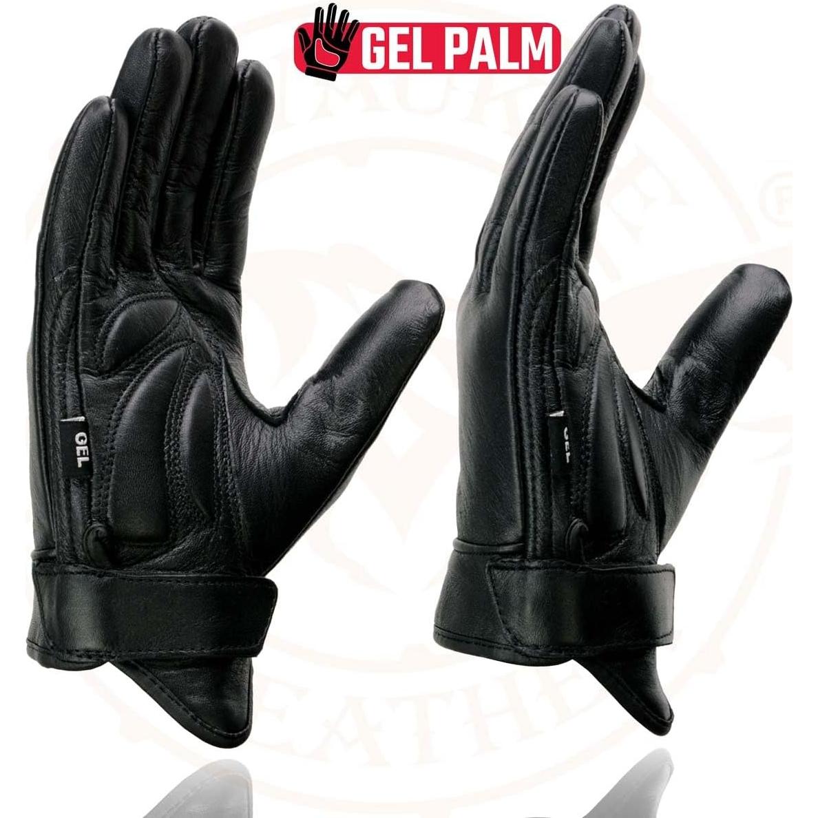 Guantes de Moto Milwaukee Leather MG7510 Cuero con Gel