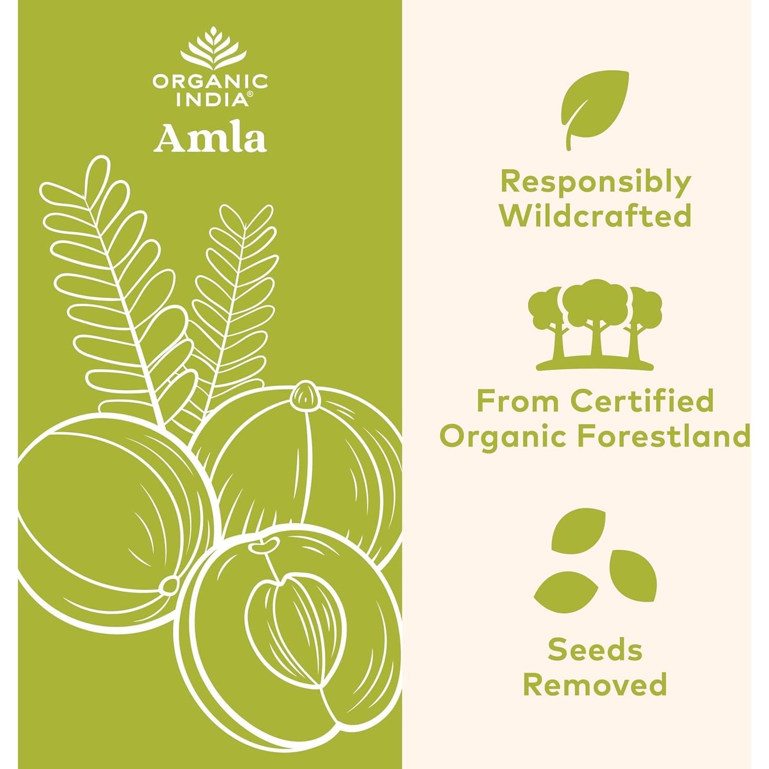 Cápsulas Amla Orgánicas India Orgánica - 60 Cápsulas Veganas