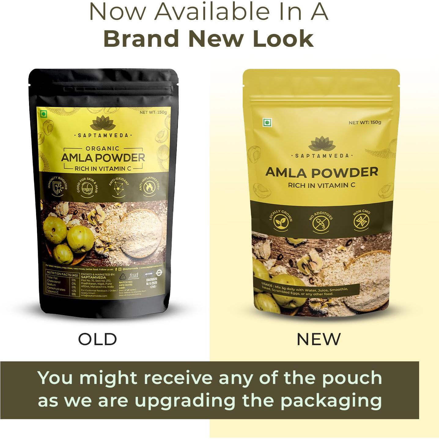 Polvo de Amla Orgánico Saptamveda 150g - Superalimento