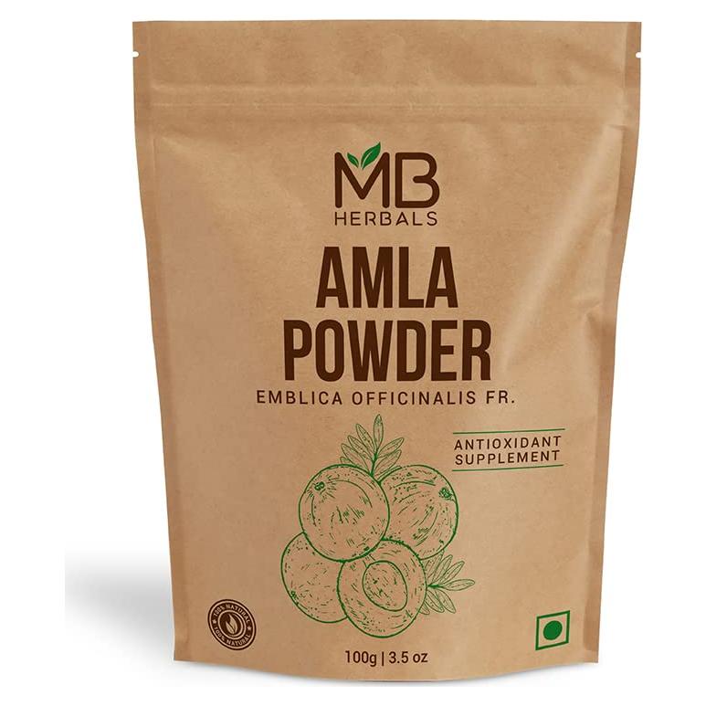 Polvo de Amla MB Herbals 100g Sin Semillas Crudo Sin Gluten