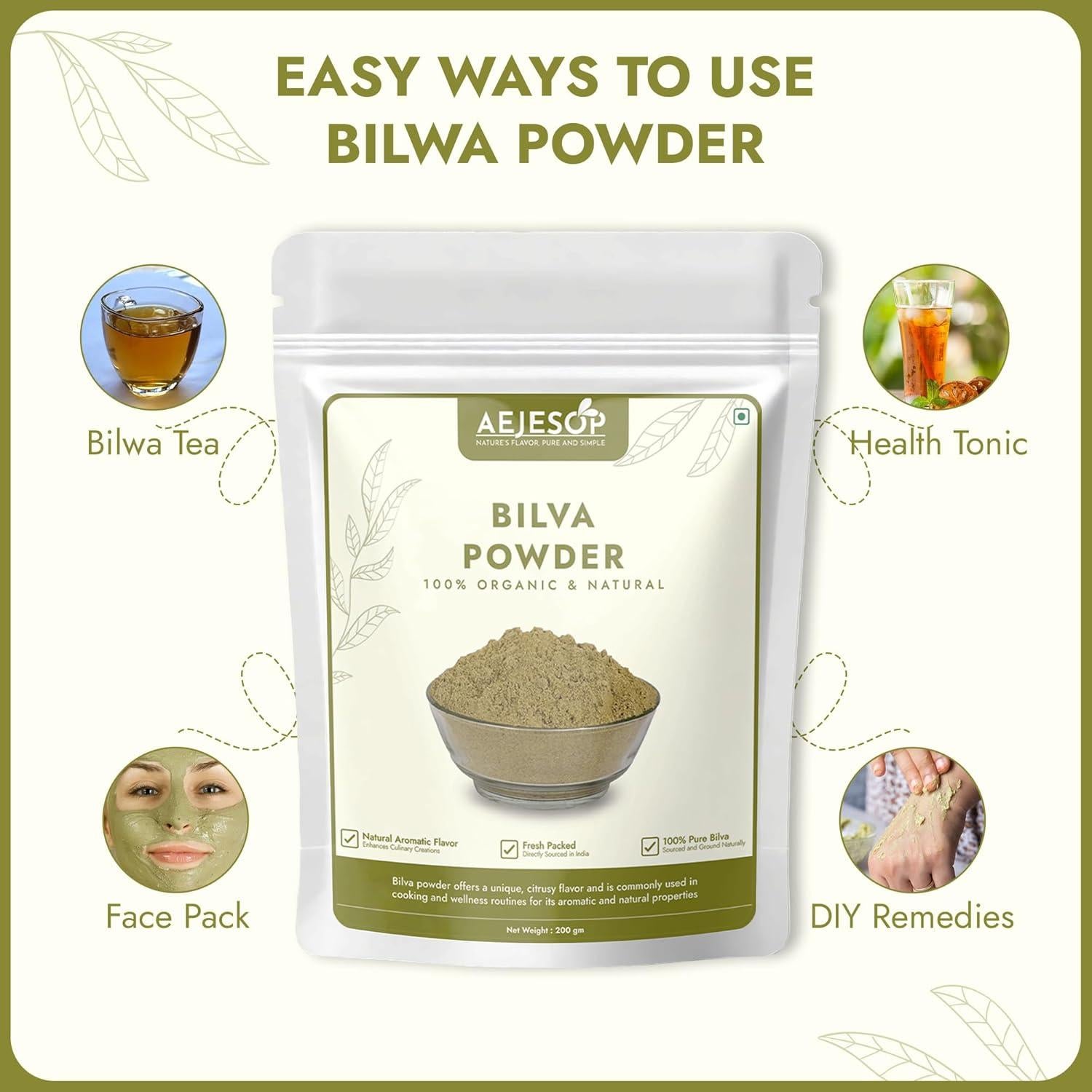 Polvo de Bilva Aegle marmelos 200g - Salud Digestiva