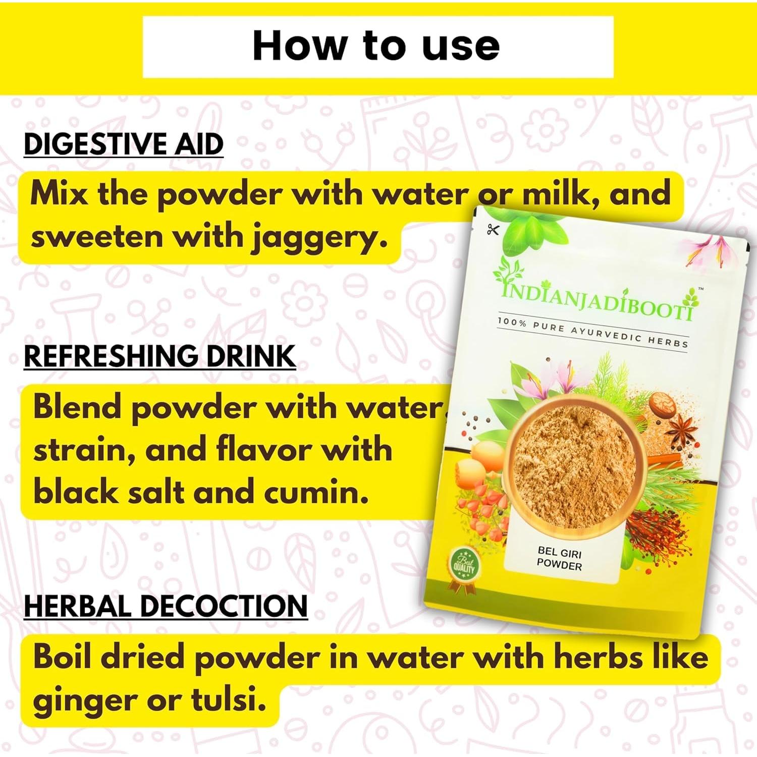 Polvo de fruta de Bael 100g - Nutrición Vegetariana