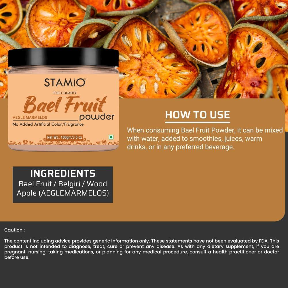 Polvo de Fruta de Bael 100g Belgiri - Salud Digestiva