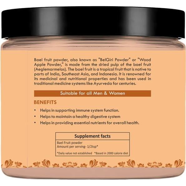 Polvo de Fruta de Bael 100g Belgiri - Salud Digestiva
