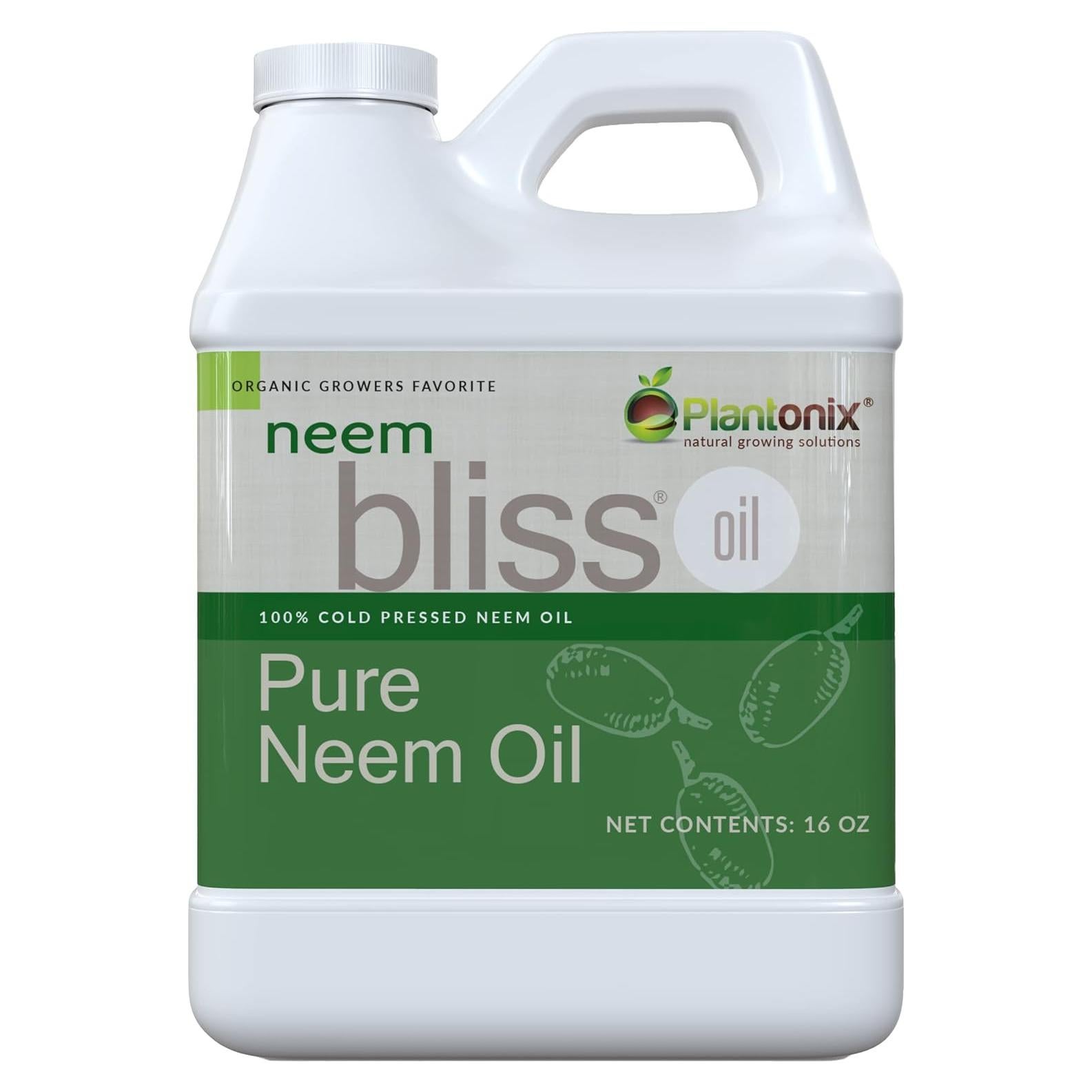 Aceite de Neem Puro Plantonix 473 ml - Prensado en Frío