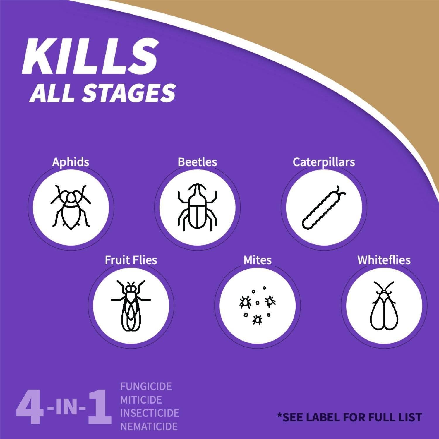 Aceite de Neem Concentrado Bonide 473 ml Insecticida Orgánico