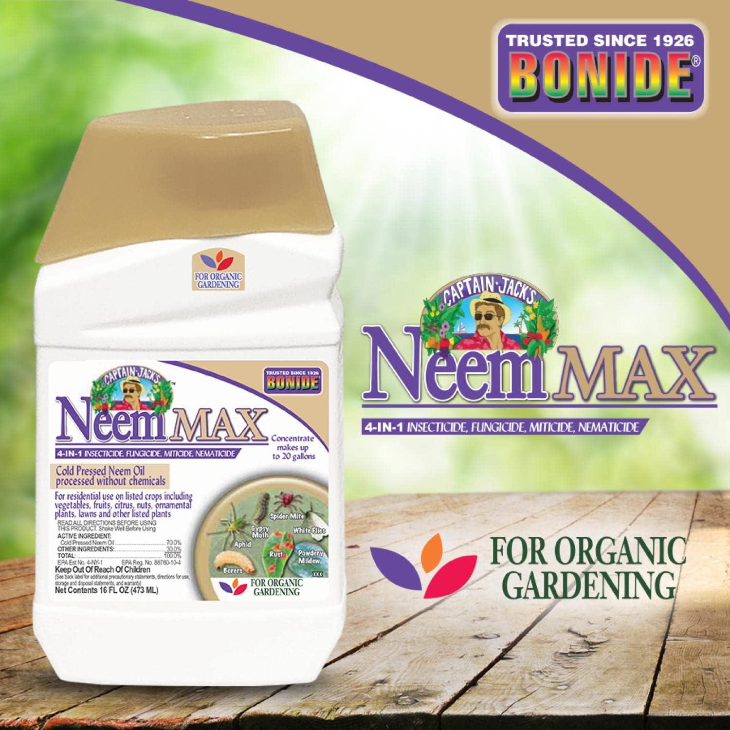 Aceite de Neem Concentrado Bonide 473 ml Insecticida Orgánico