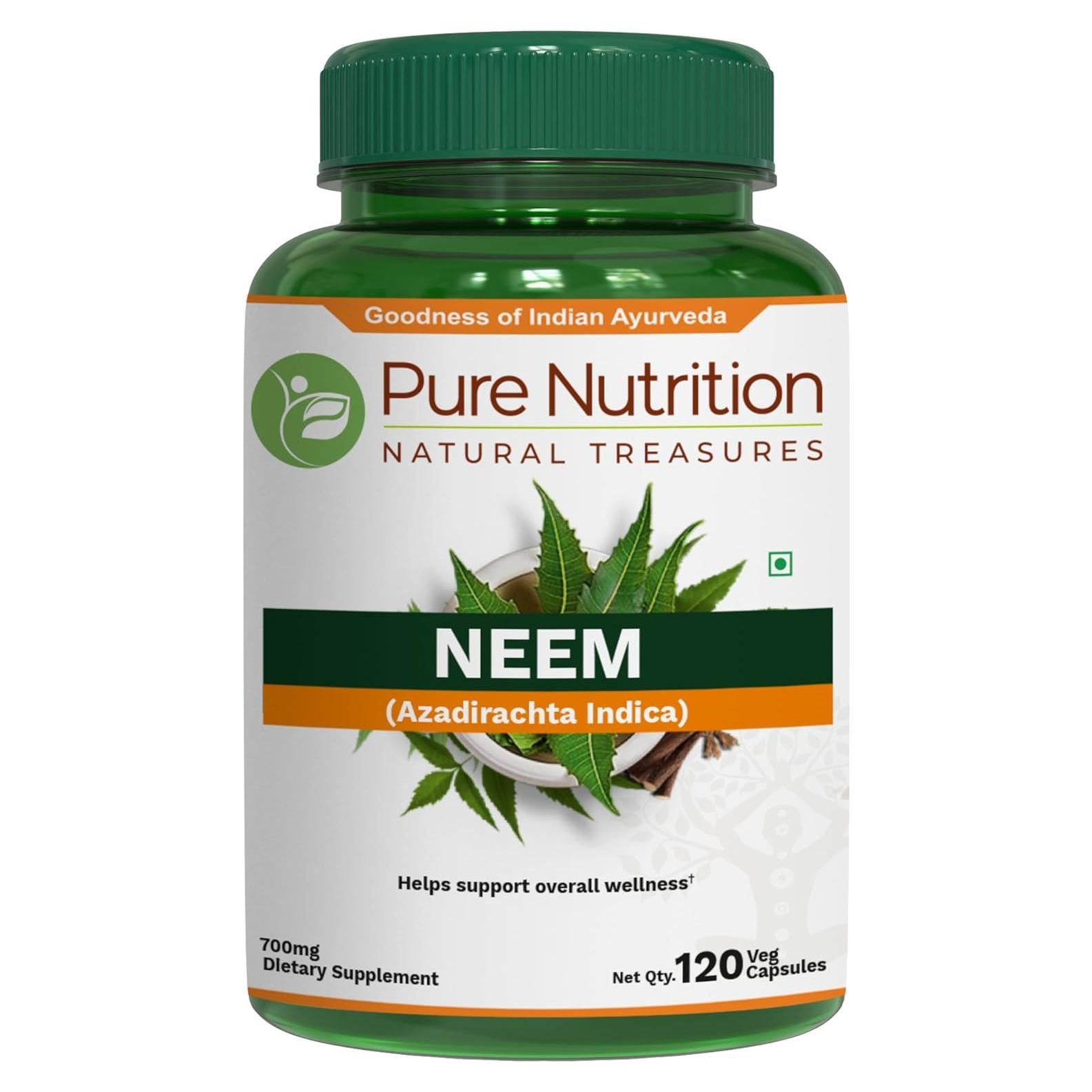 Cápsulas de Neem Nutrición Pura 700mg - 120 Días