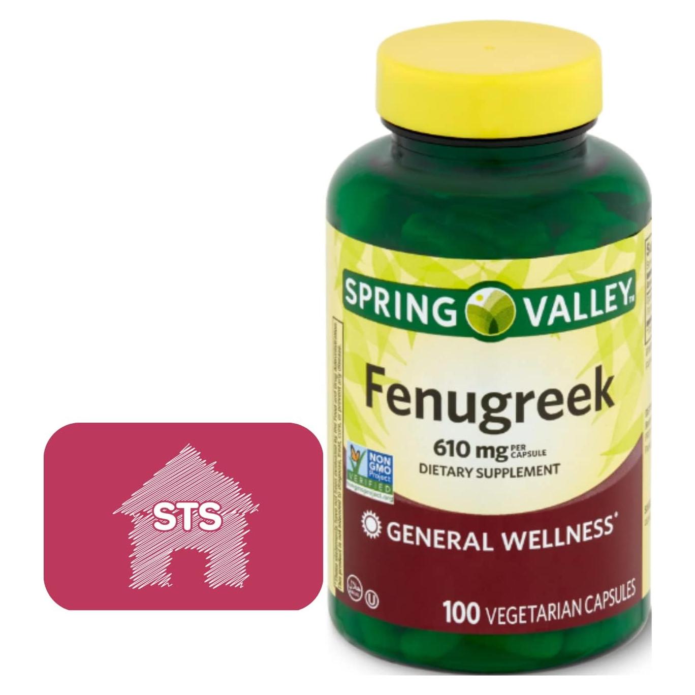 Suplemento Dietético Fenogreco Spring Valley 610 mg 100 Cápsulas
