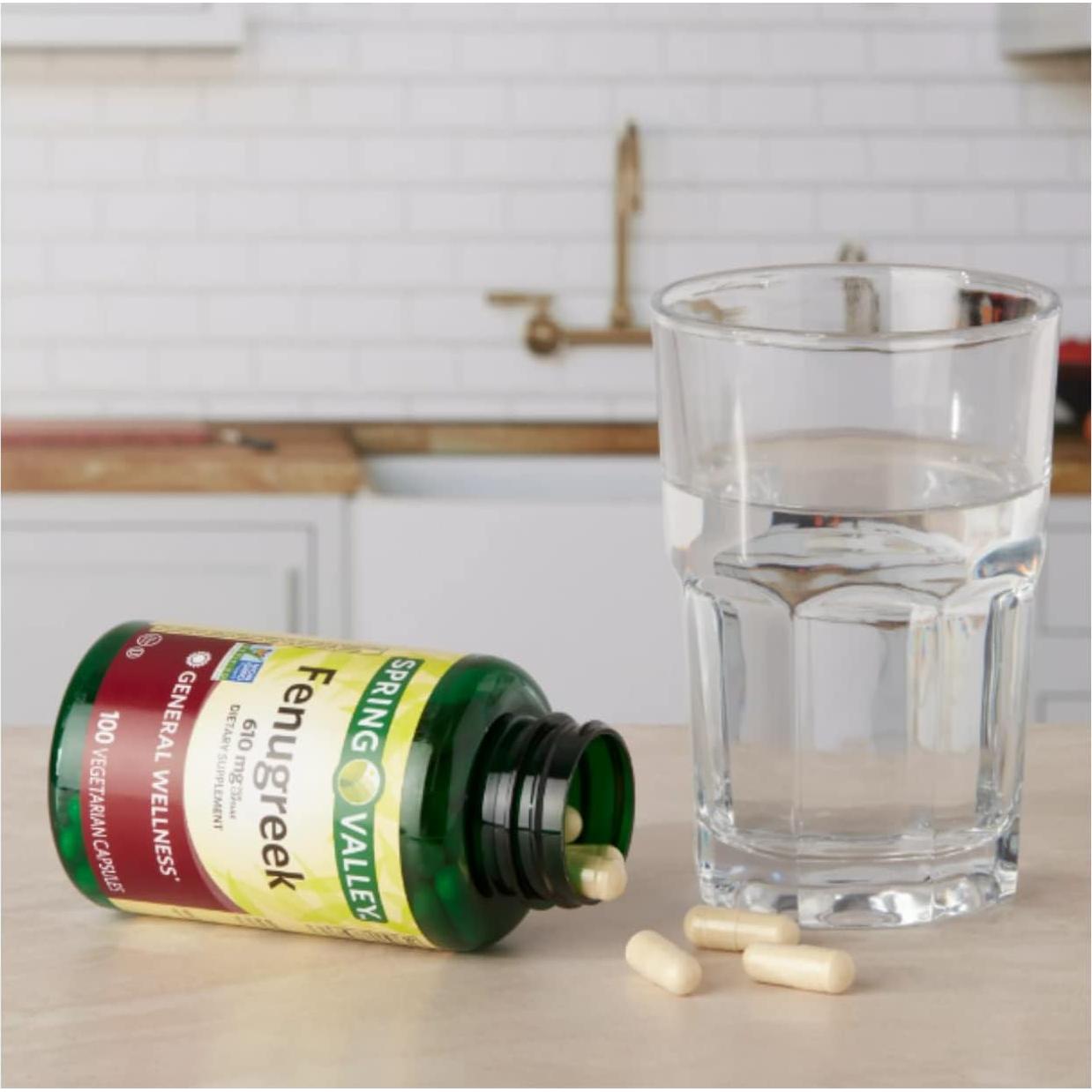 Suplemento Dietético Fenogreco Spring Valley 610 mg 100 Cápsulas