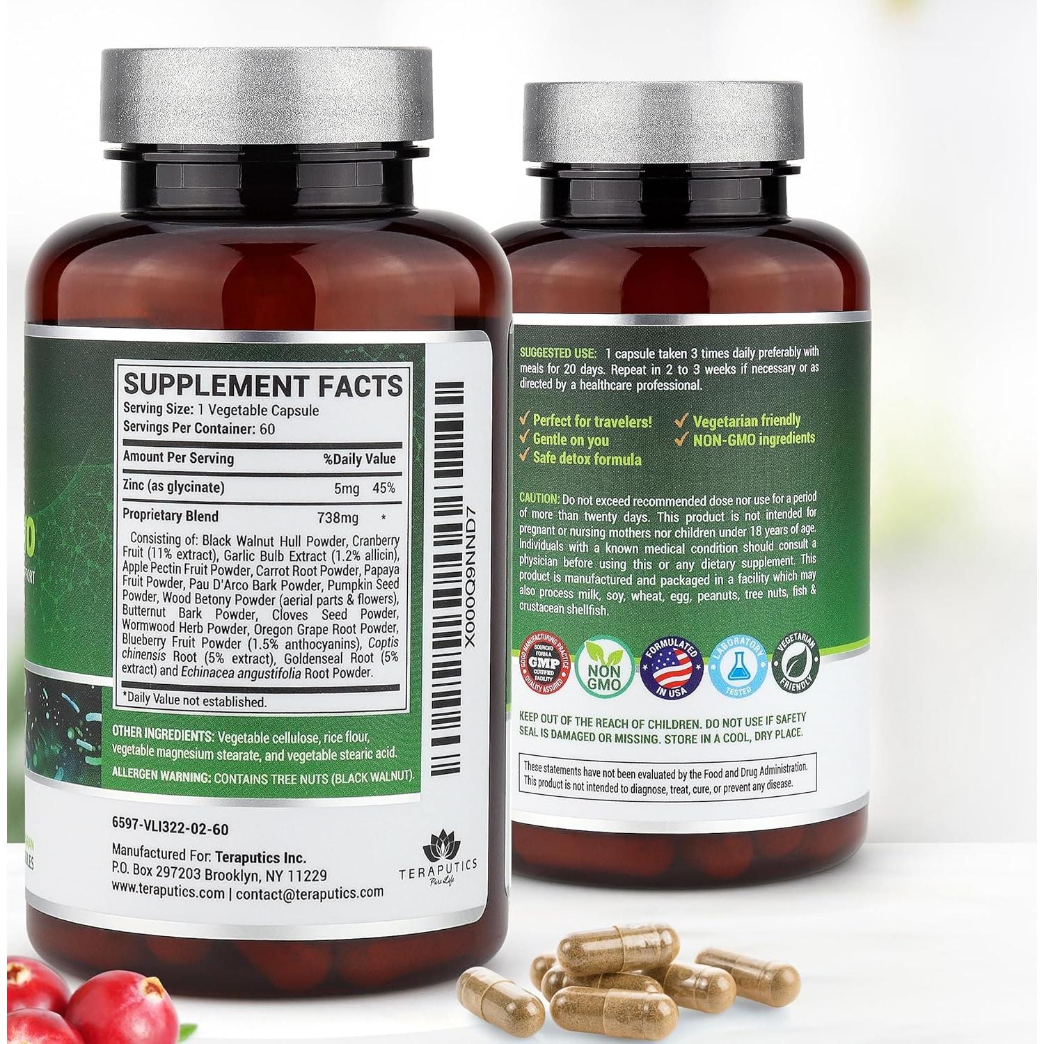 Suplemento Intestinal IntestinePro Vitalabs 60 Cápsulas Naturales