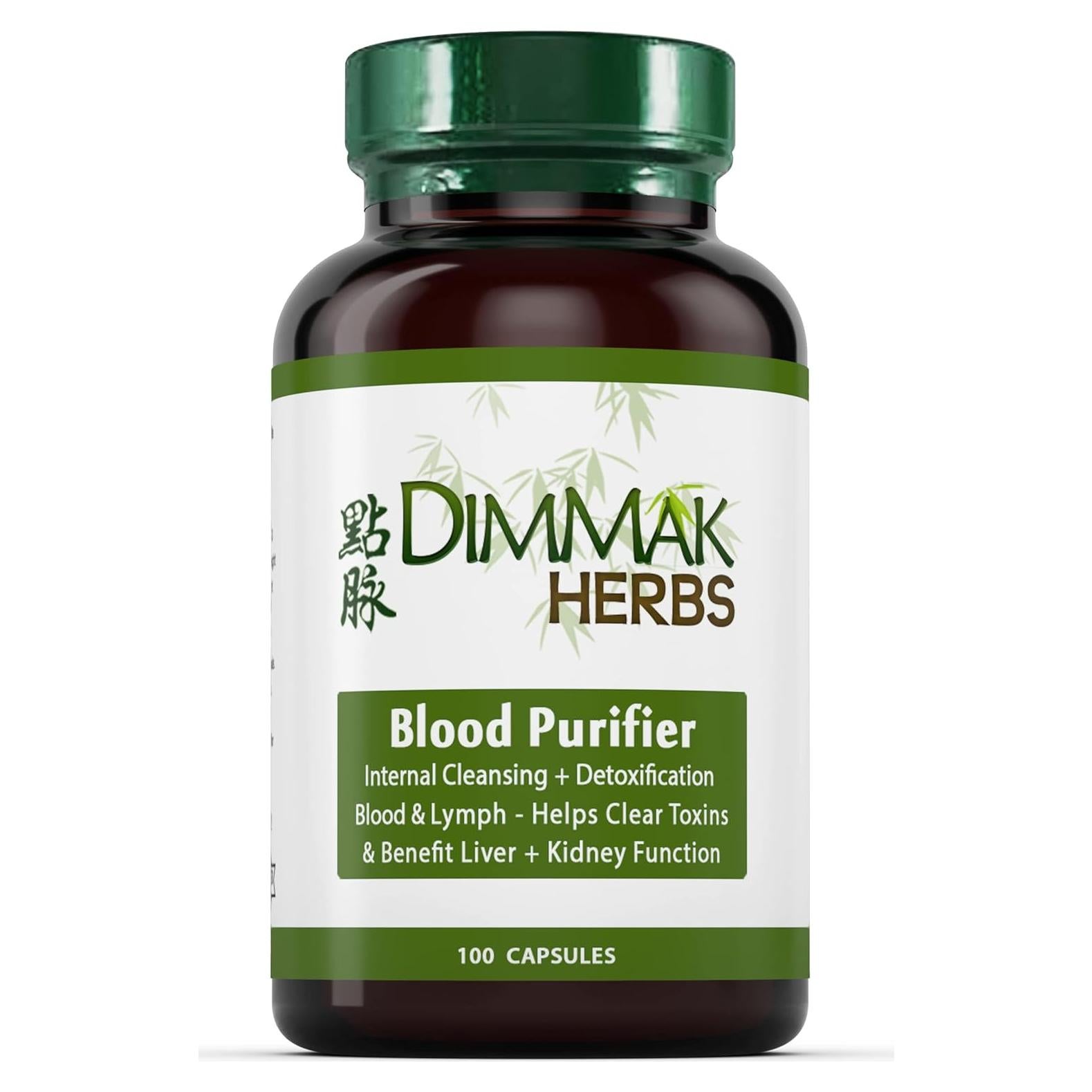 Suplemento Herbal Dimmak Herbs 100 Cápsulas Purificador Sangre