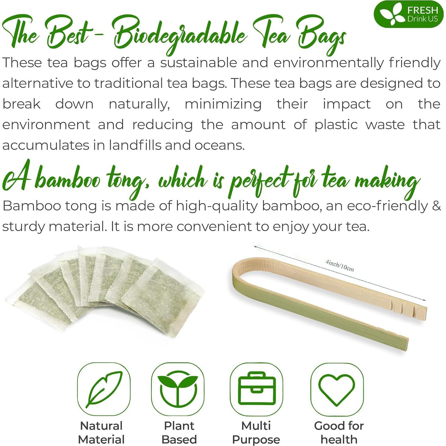 Té de Hoja de Neem FreshDrinkUS 100 Bolsitas 100% Natural