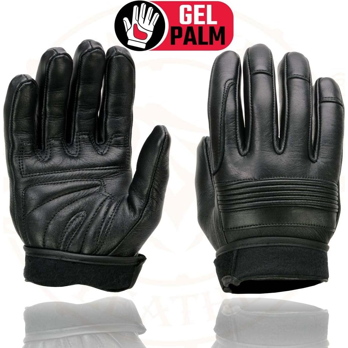 Guantes de moto Milwaukee Leather MG7735 para mujer en negro