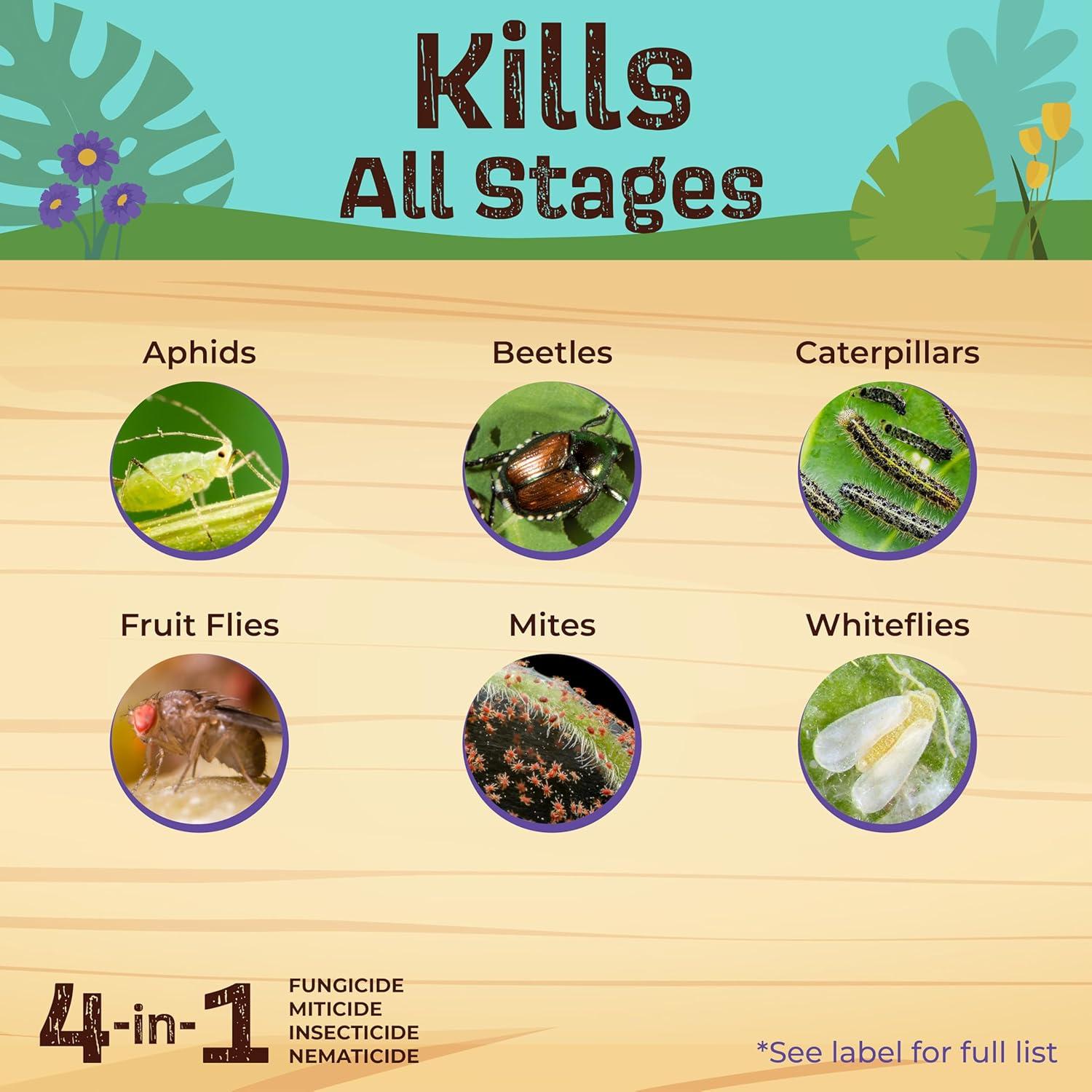 Insecticida y Fungicida Neem Max Captain Jack 0.54 kg Listo para Rociar