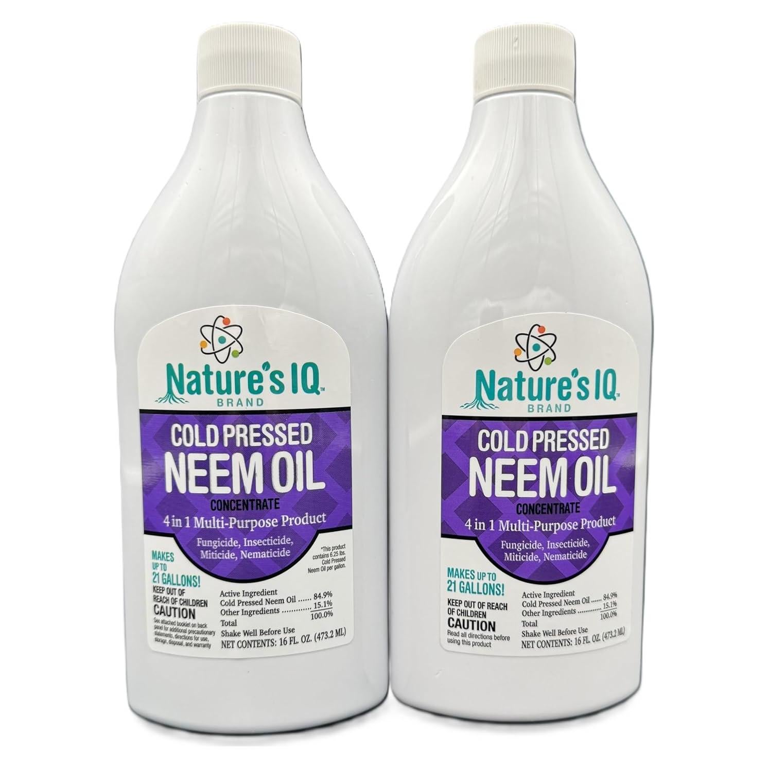 Concentrado de Aceite de Neem Nature's IQ 946ml Doble Paquete