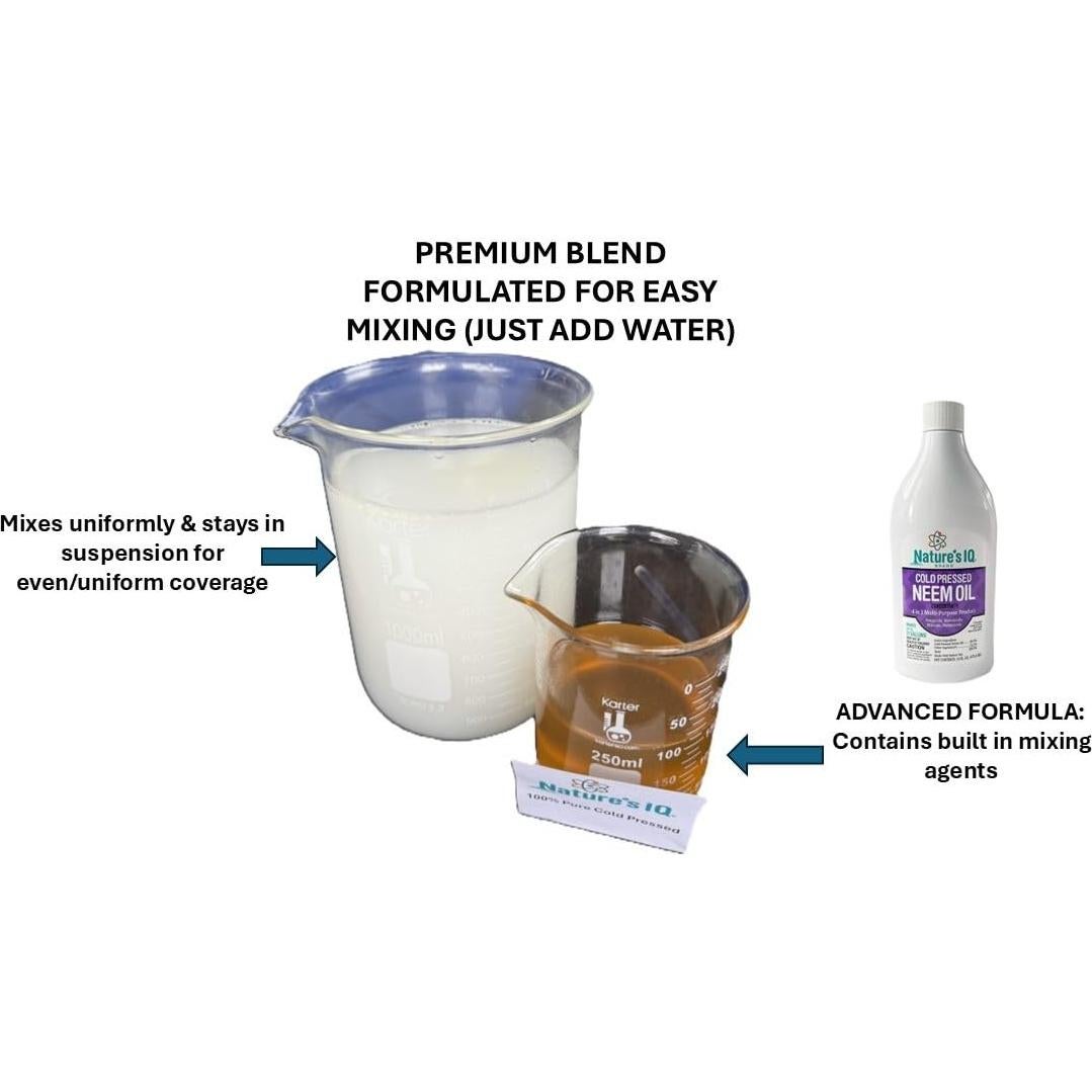 Concentrado de Aceite de Neem Nature's IQ 946ml Doble Paquete