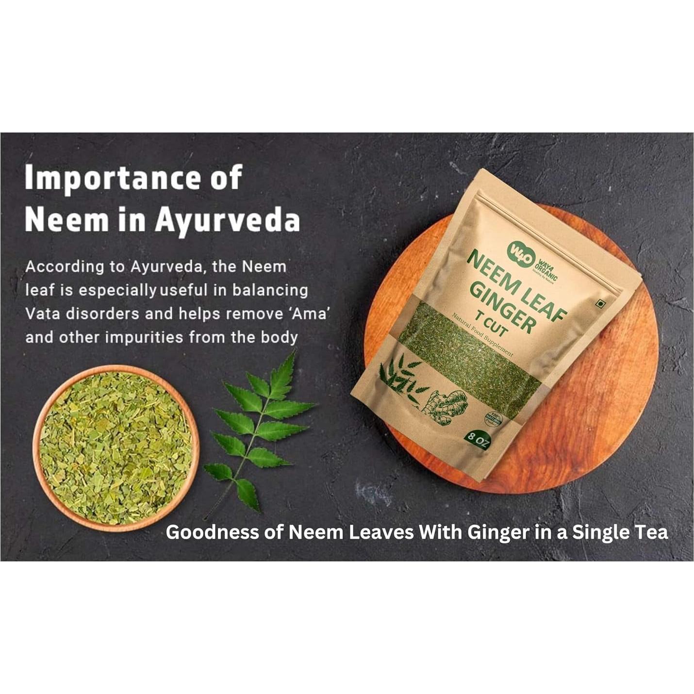 Té de Neem con Jengibre 227 g - Aumenta Inmunidad y Digestión