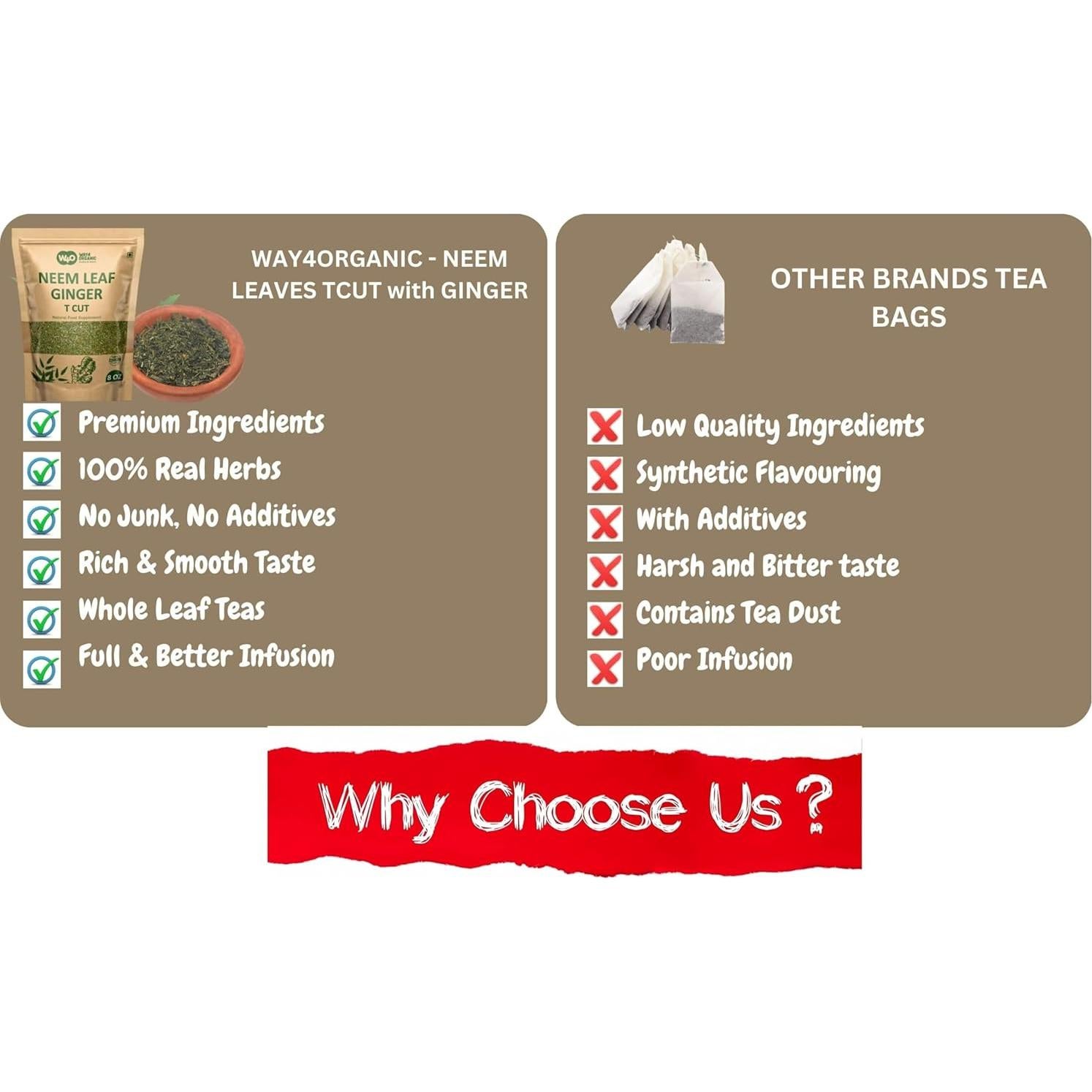 Té de Neem con Jengibre 227 g - Aumenta Inmunidad y Digestión