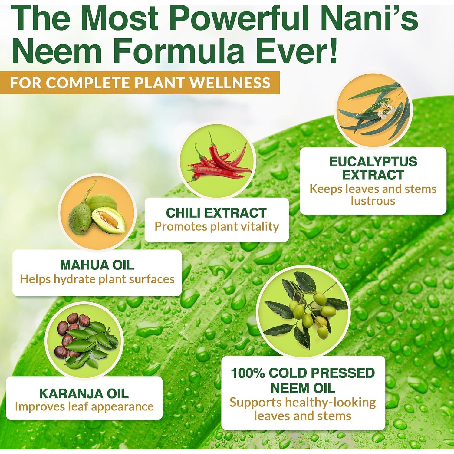 Aceite en Spray Ultra Neem Nani 240 ml - Mezcla Orgánica para Plantas